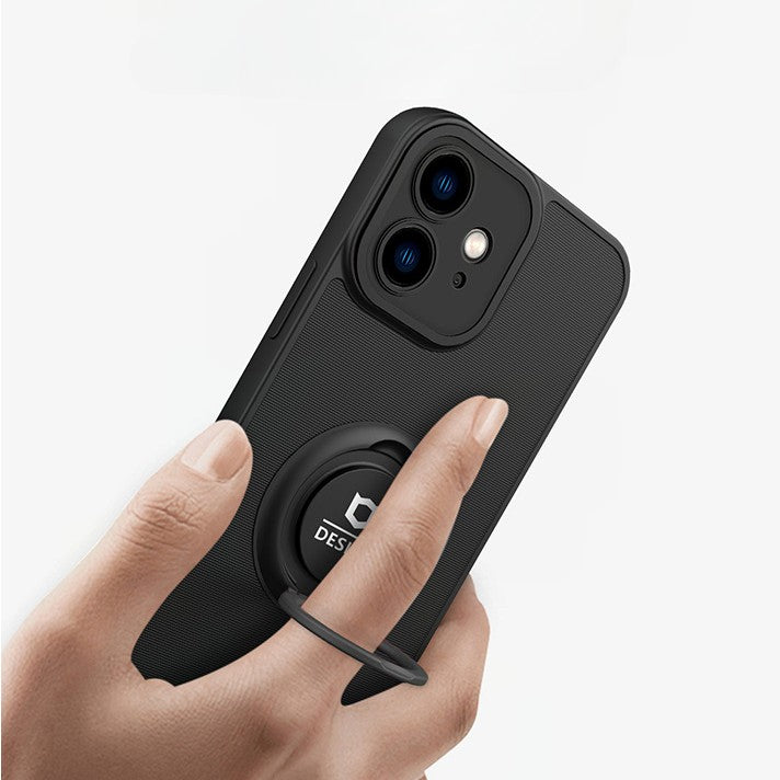 Husa Eagle Eye cu Stand pentru Motorola G22, Negru, Suport Auto Magnetic, Protectie Antisoc