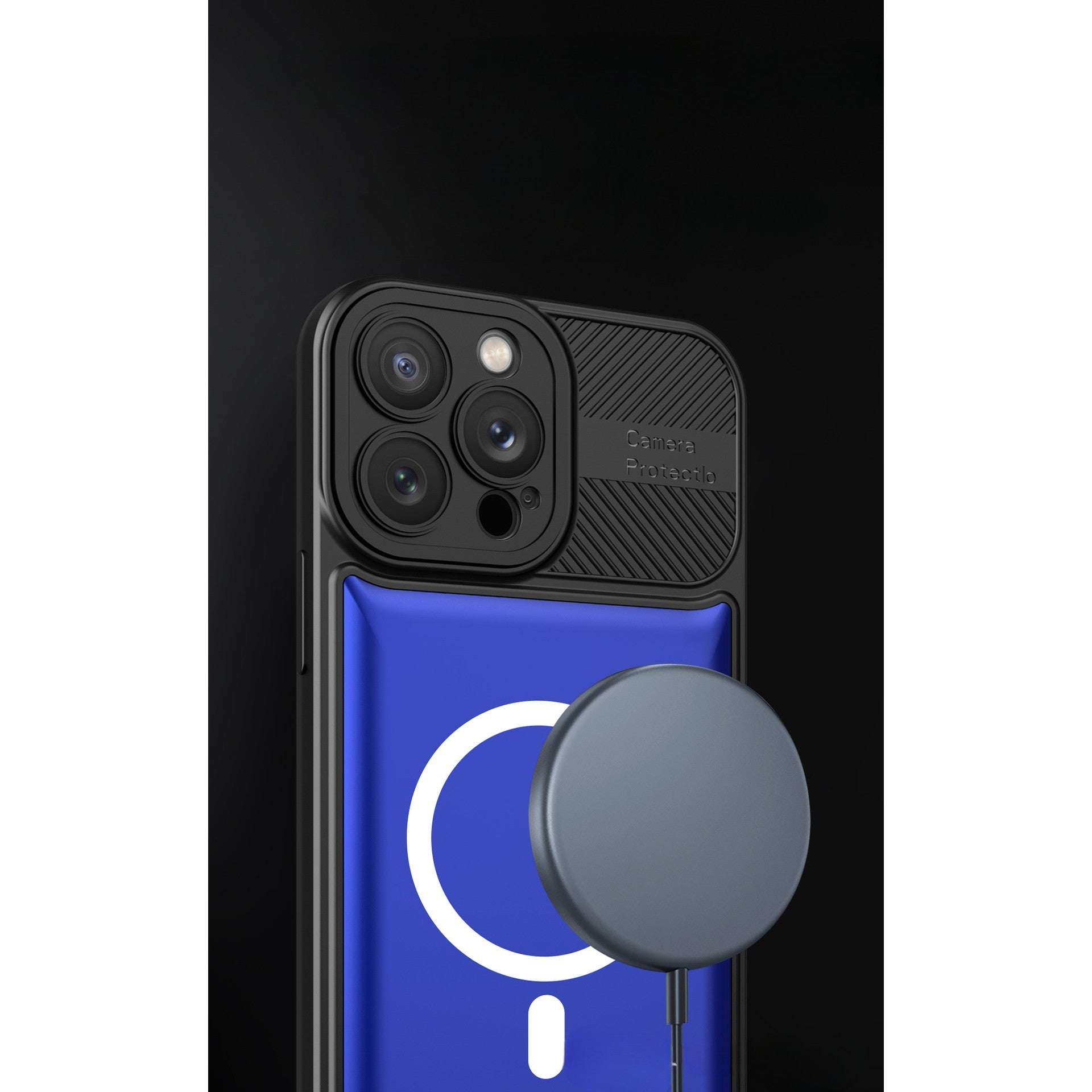 Husa Husa Urban Armor pentru Samsung A14 4G/5G Albastru, Suport Auto Magnetic, Protectie Antisoc
