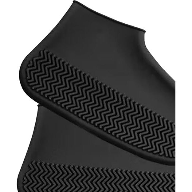 Husa Incaltaminte, Impermeabila, Antiderapanta, din Latex, 13 x 13 x 2 cm, Marime L 41-47 cm, Negru