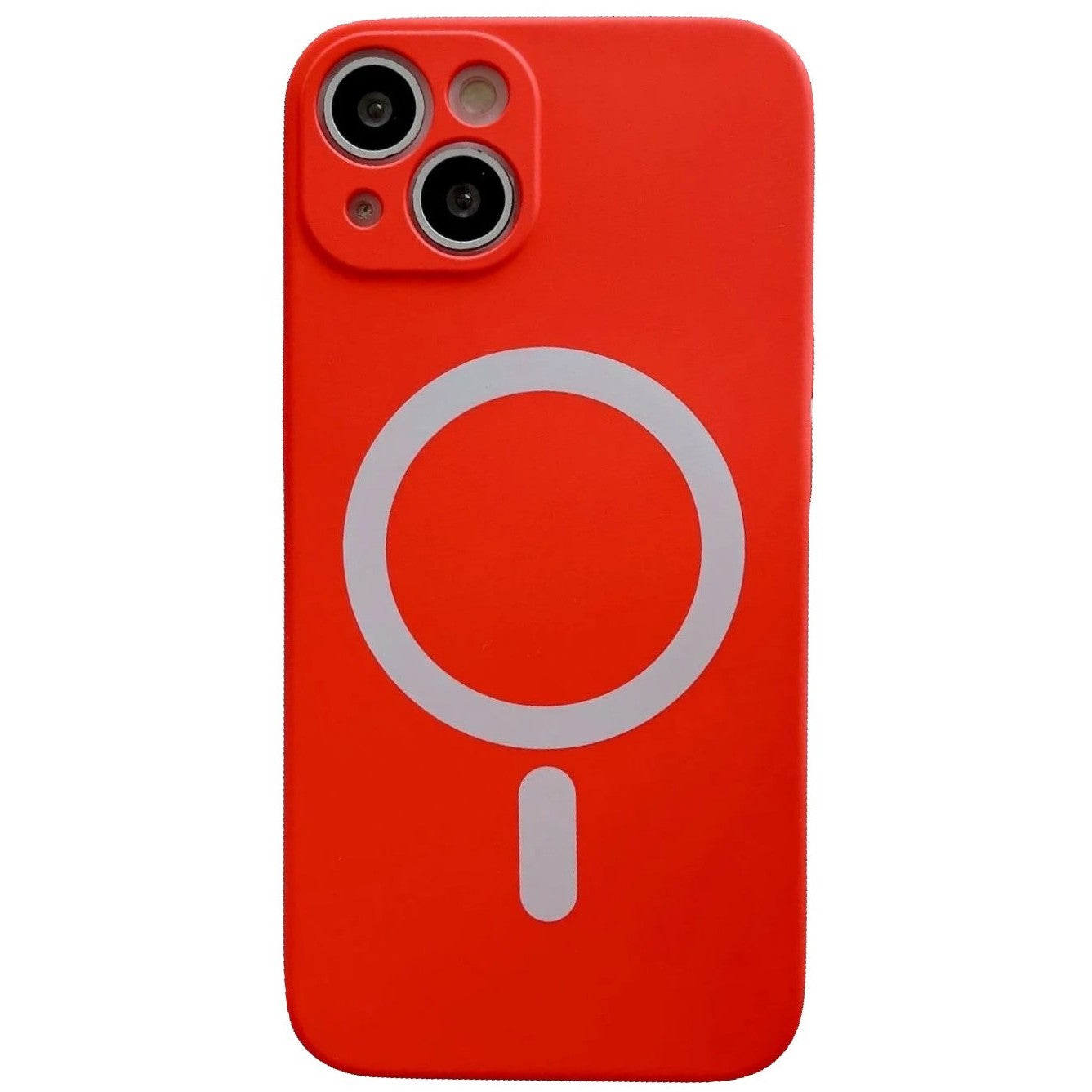 Husa MagSafe pentru Apple iPhone 11, Silicon, Protectie pentru camera, Magnetica, Incarcare Wireless, Rosu