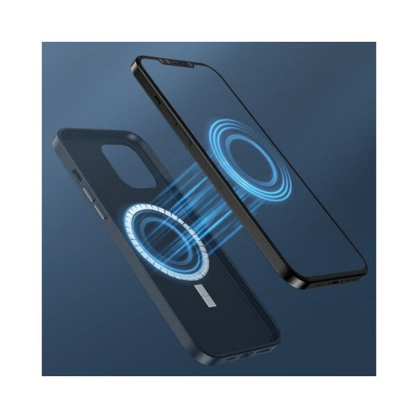 Husa protectie Flippy pentru iPhone 13 Mag Safe, 2 in 1 incarcare si magnet, Soft silicone, Verde