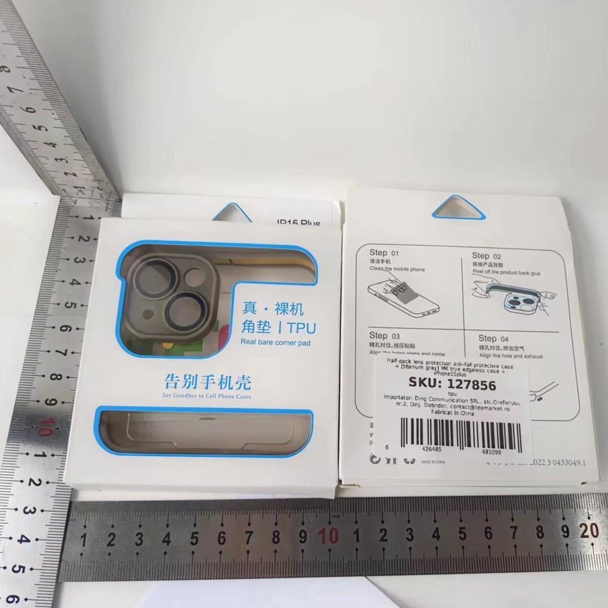 Husa TPU Edgeless Compatibila cu iPhone 15 Pro Max, Protectie pentru Colturi si Camera, Aliaj, Antisoc, Antizgariere, Negru Mat