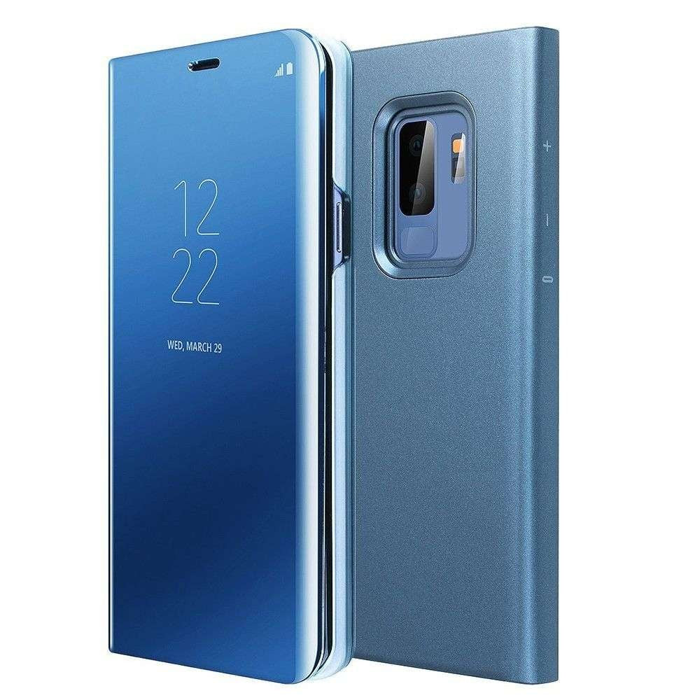 Husa Oppo Reno 3 Pro Flip Cover Oglinda Albastru