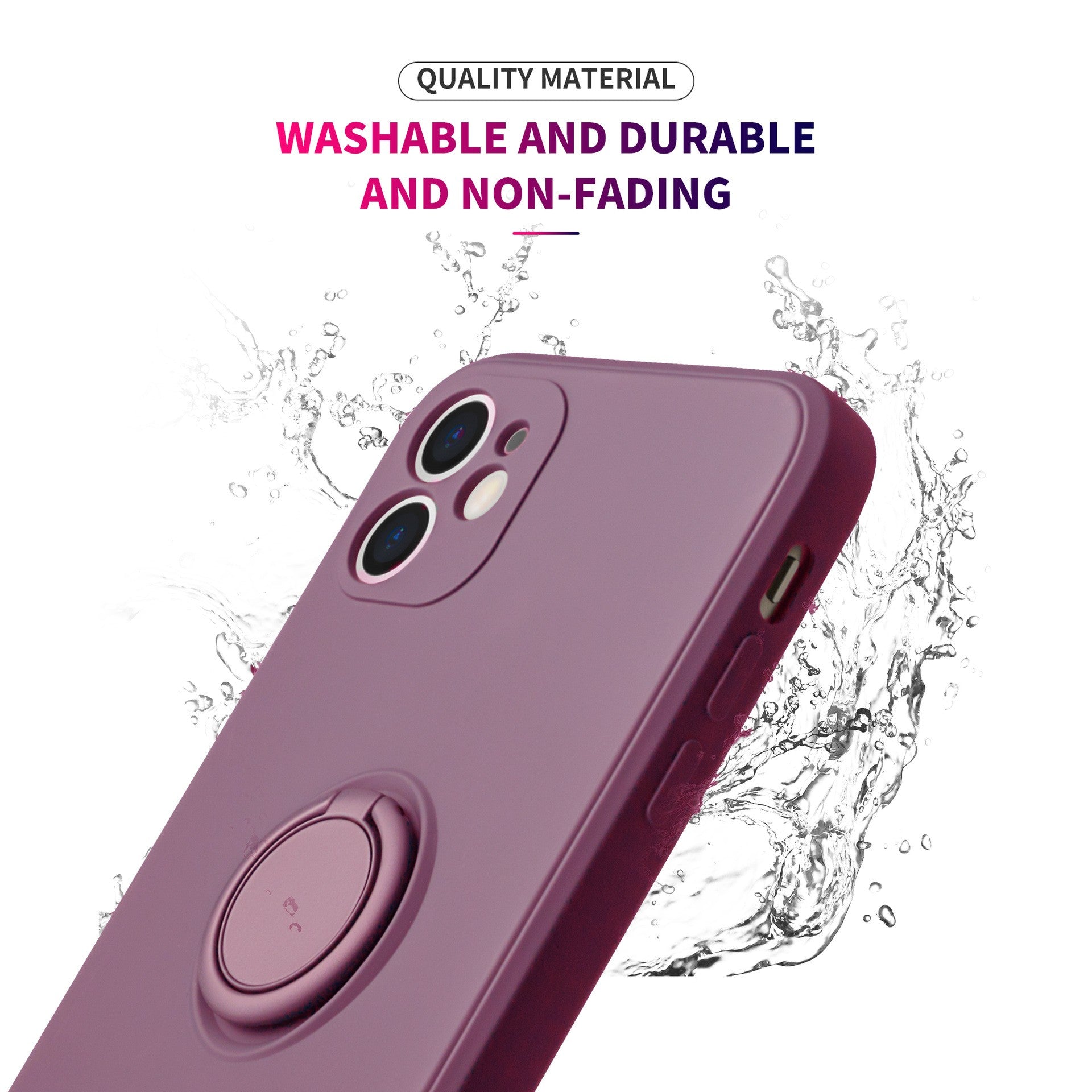 Husa pentru Huawei NOVA 9 SE, Silicone Ring, cu Suport Rotativ Magnetic, Mov