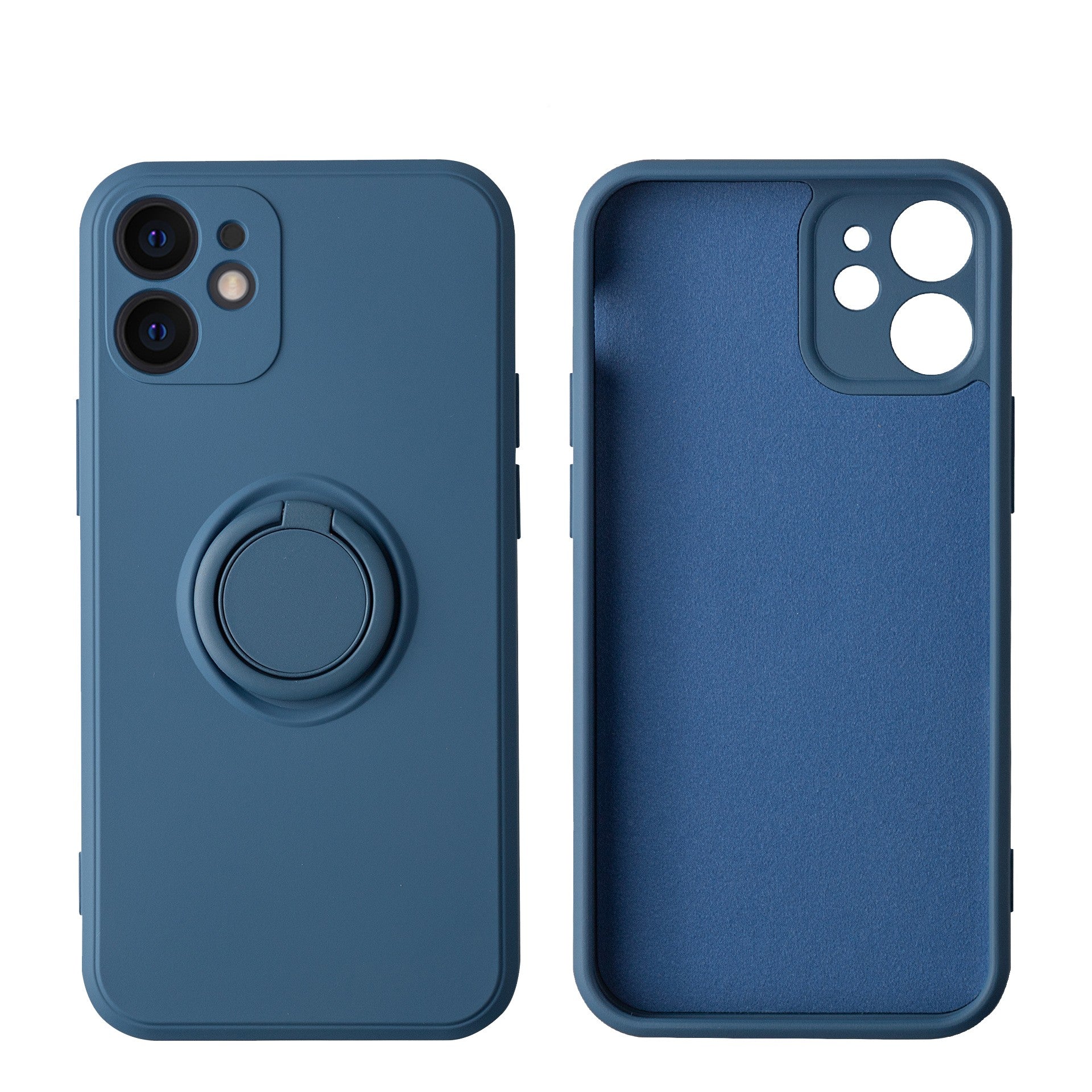 Husa pentru Huawei NOVA 9 SE, Silicone Ring, cu Suport Rotativ Magnetic, Navy Blue