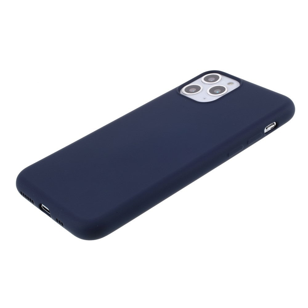 Husa protectie compatibila cu Apple iPhone 11 Pro Max Liquid Silicone Case Albastru inchis