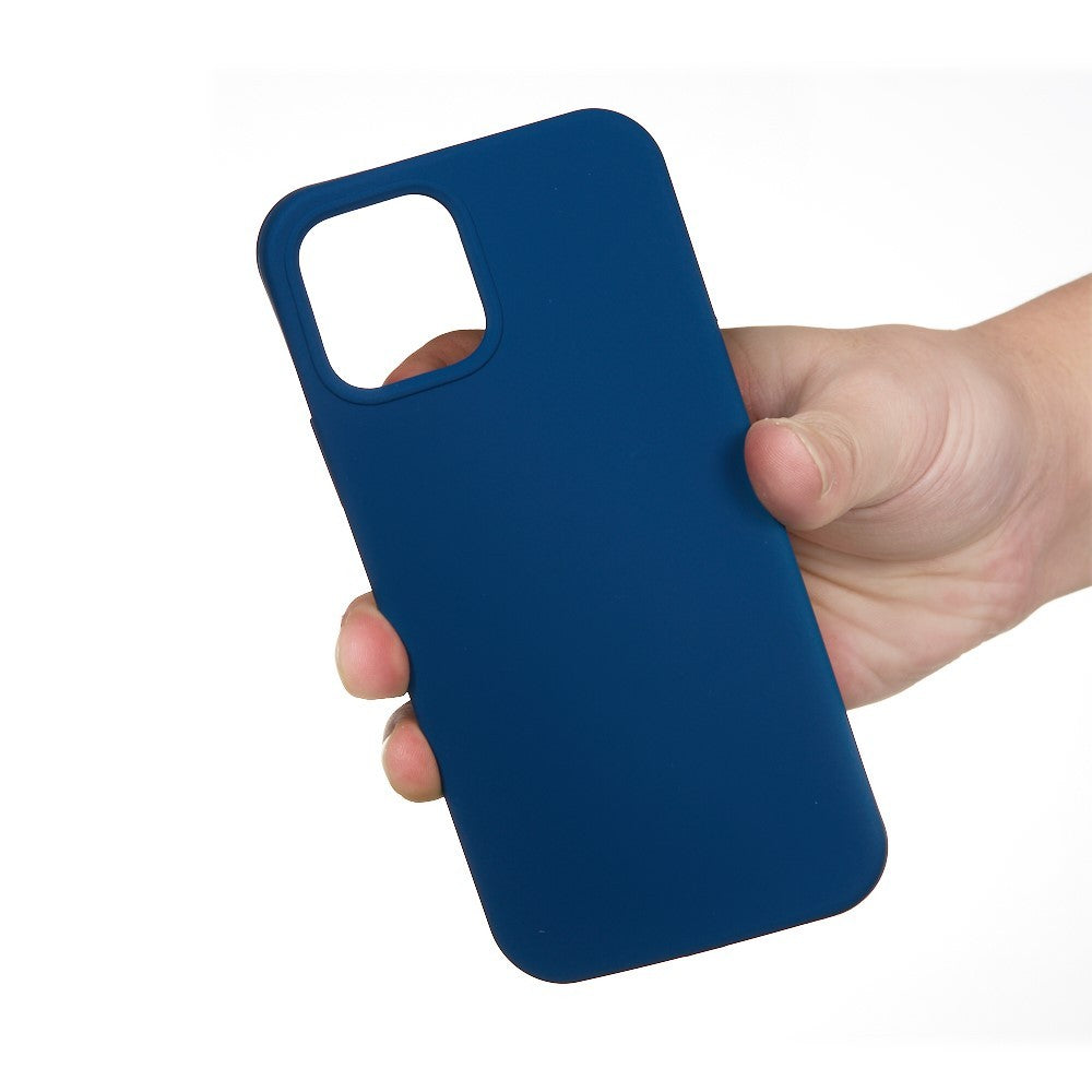 Husa protectie compatibila cu Samsung A51 Liquid Silicone Case Albastru inchis