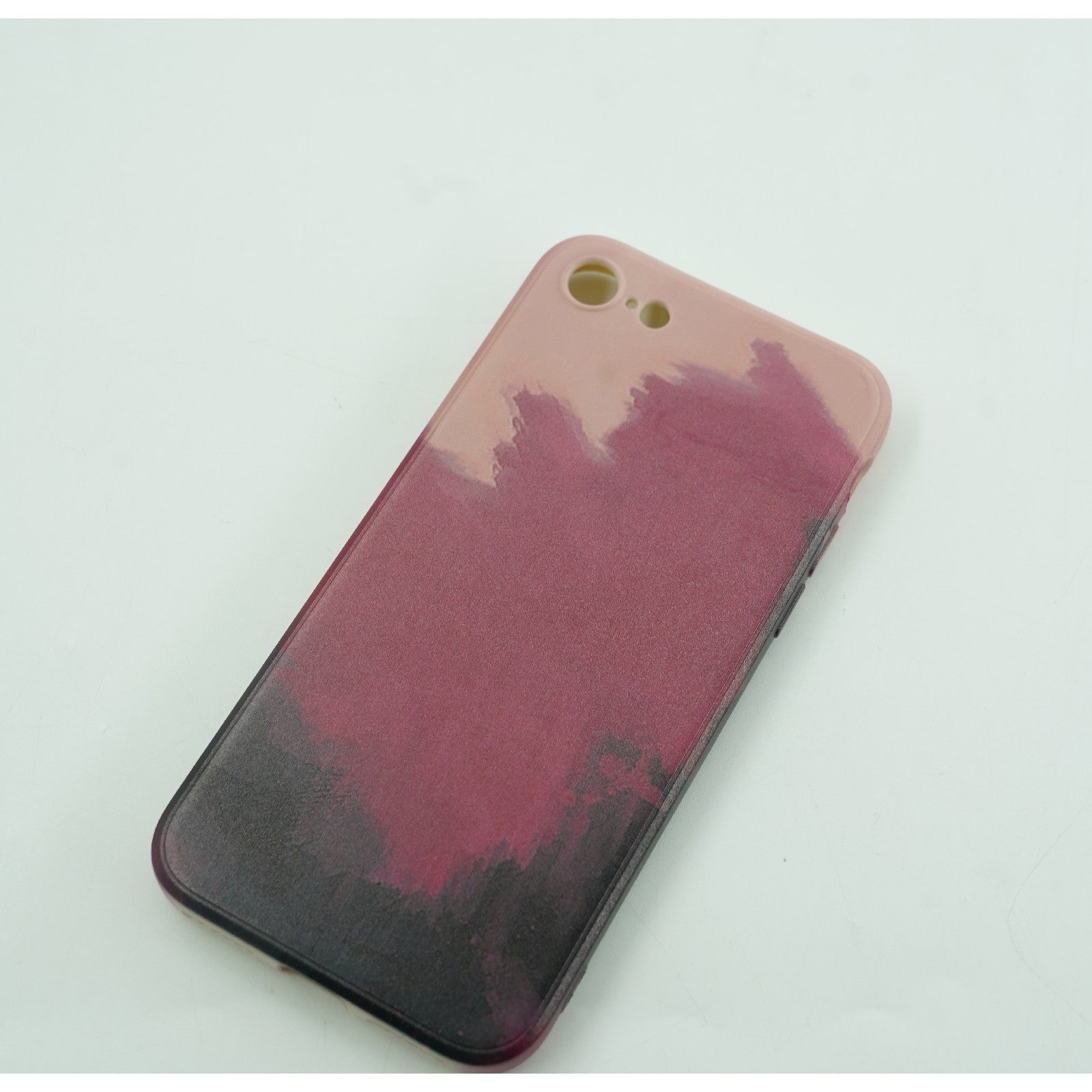 Husa protectie compatibila cu Apple iPhone 11 Pro Max Tpu Ombre, Roz/Mov/Negru