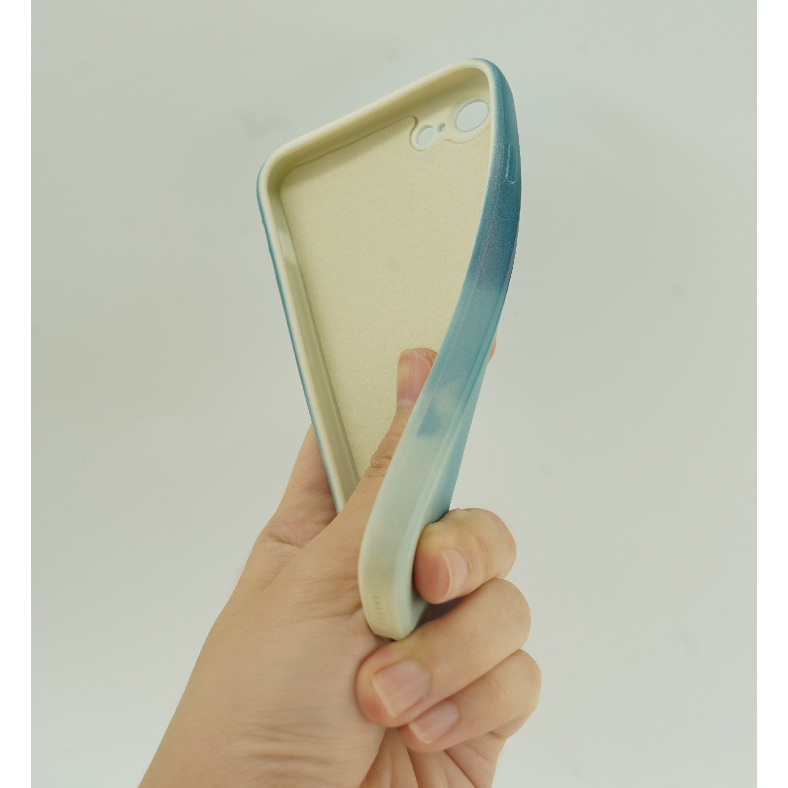 Husa protectie compatibila cu Apple iPhone 11 Pro Max Tpu Ombre, Verde/Alb