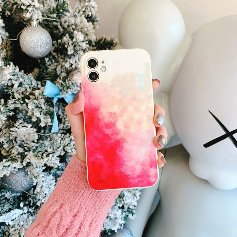 Husa protectie Flippy compatibila cu Apple iPhone 11 Pro Tpu Ombre, Roz/Galben