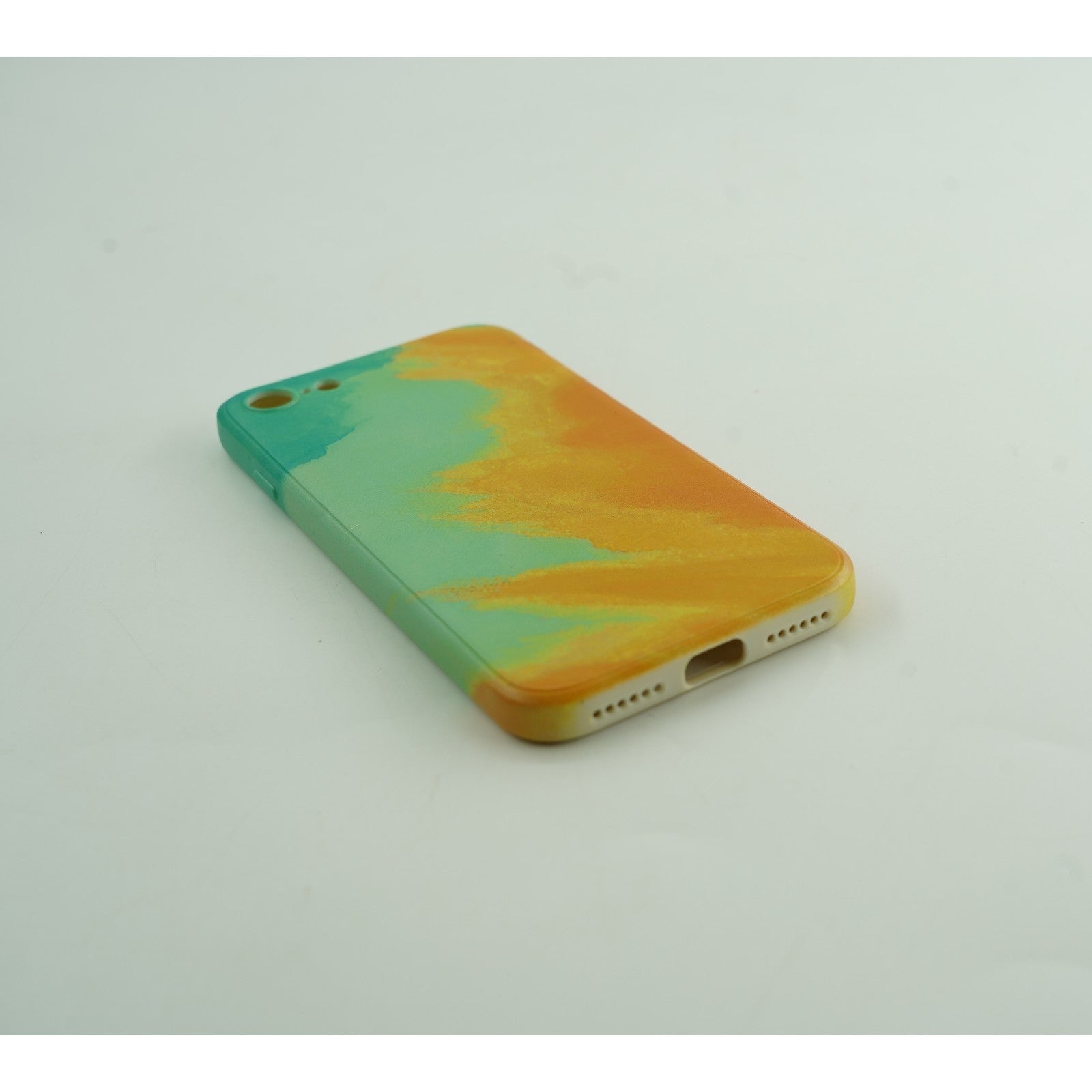 Husa protectie compatibila cu Apple iPhone 11 Pro Tpu Ombre, Verde/Portocaliu