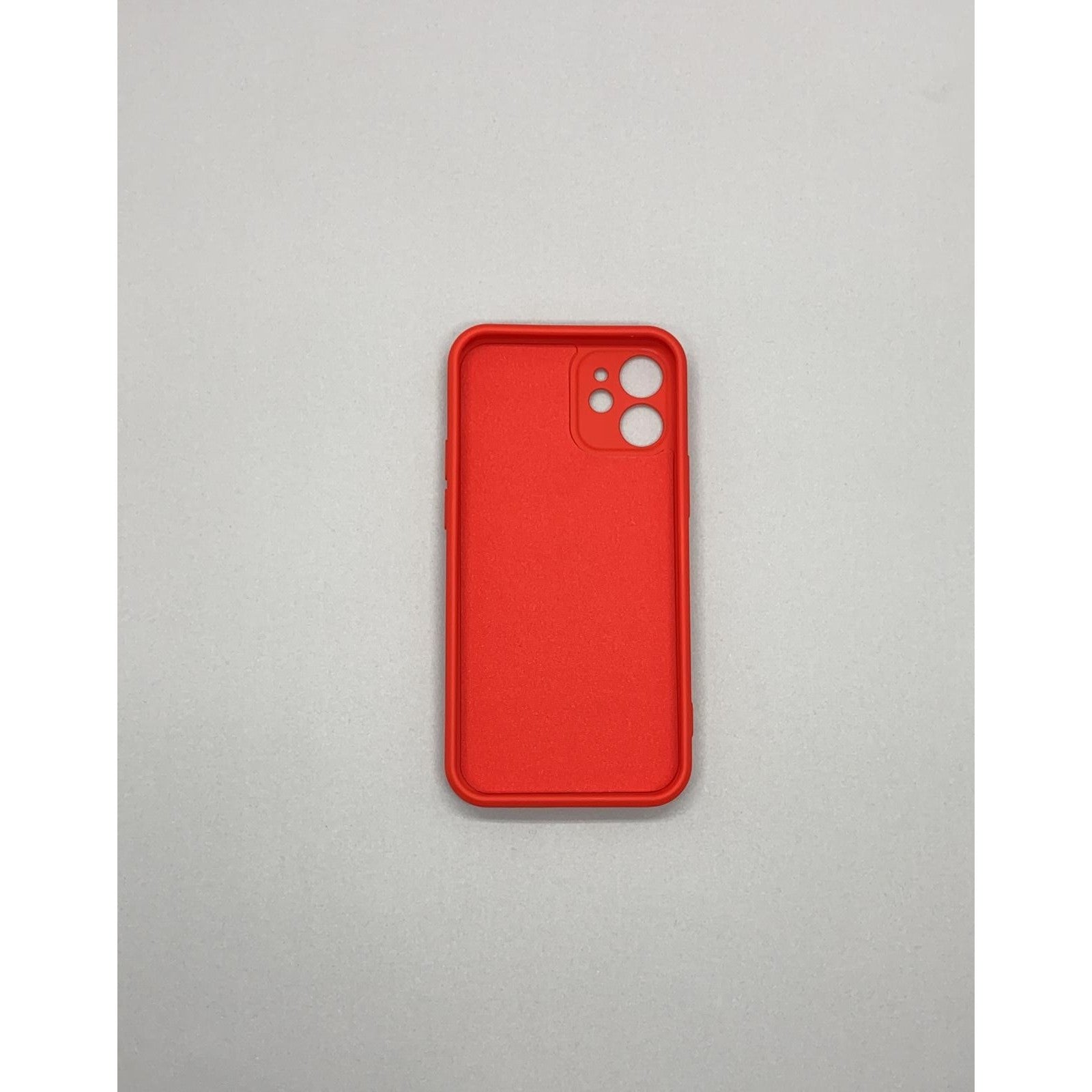 Husa protectie compatibila cu Apple iPhone 12 Liquid Silicone Ring cu suport rotativ Rosu