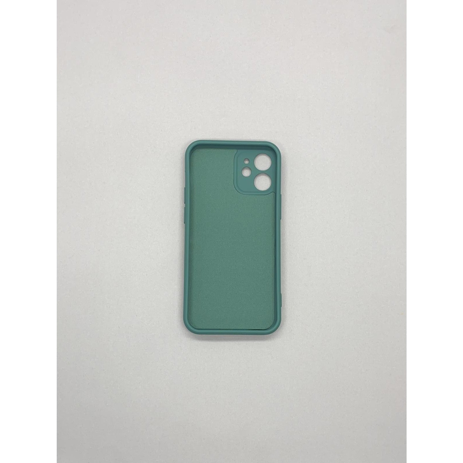 Husa protectie compatibila cu Apple iPhone 12 Liquid Silicone Ring cu suport rotativ Verde