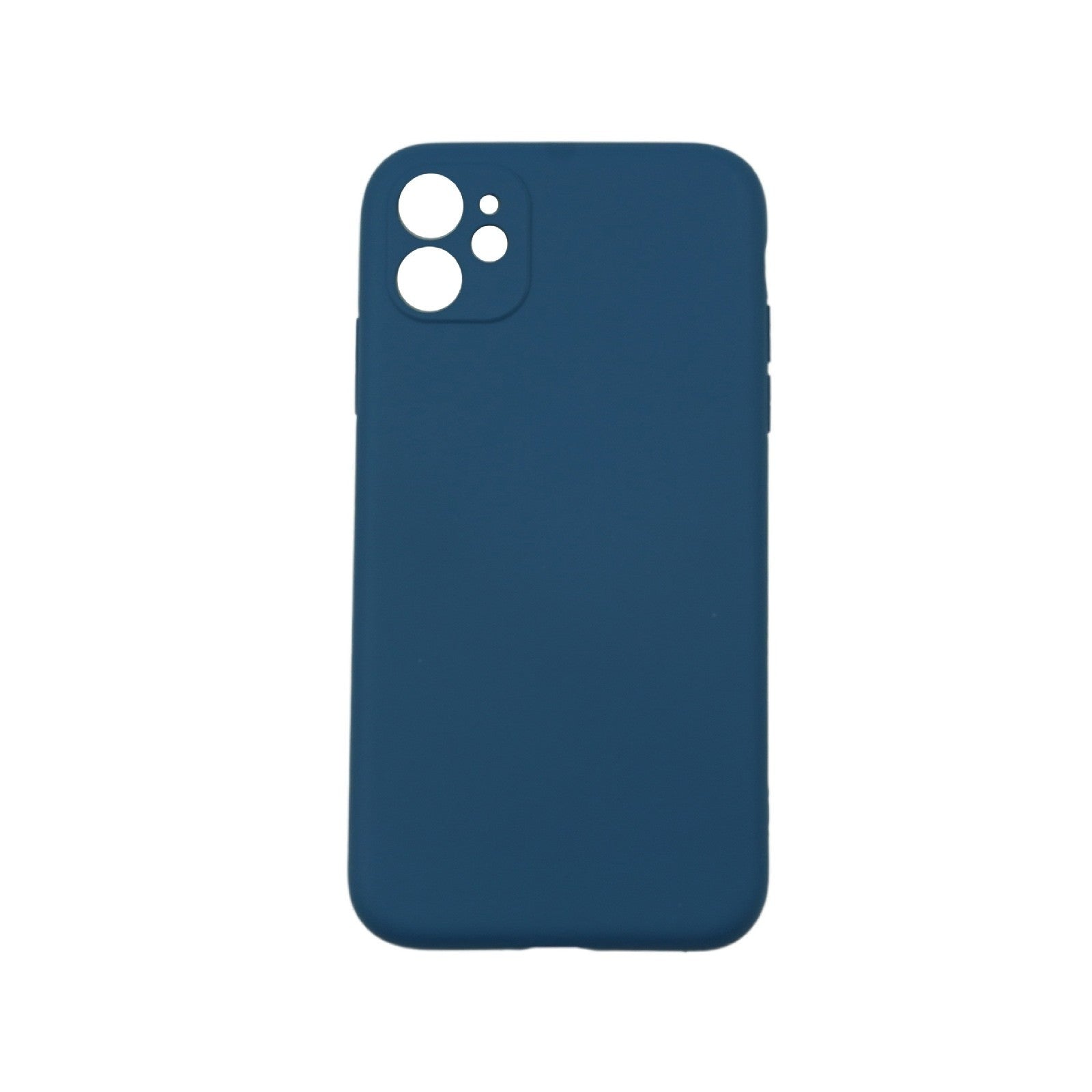 Husa protectie Flippy compatibila cu Apple iPhone 12 Mini Liquid Silicone Case Albastru inchis