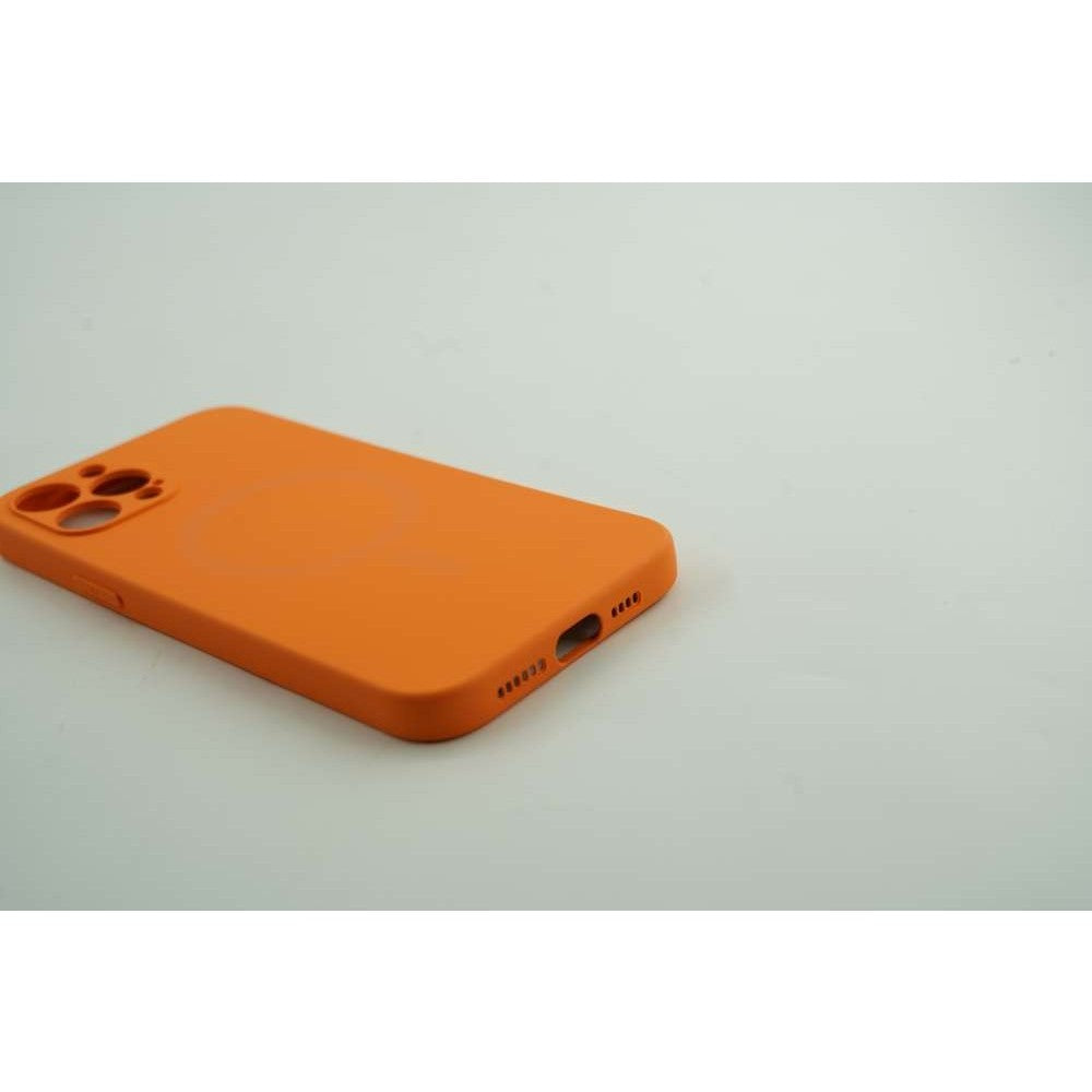 Husa protectie compatibila cu Apple iPhone 12 Mini Mag Safe Silicone Portocaliu