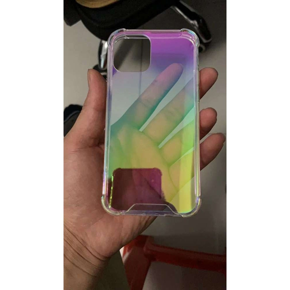 Husa protectie Flippy compatibila cu Apple iPhone 12 Pro Max Laser Gradient Case Cameleon