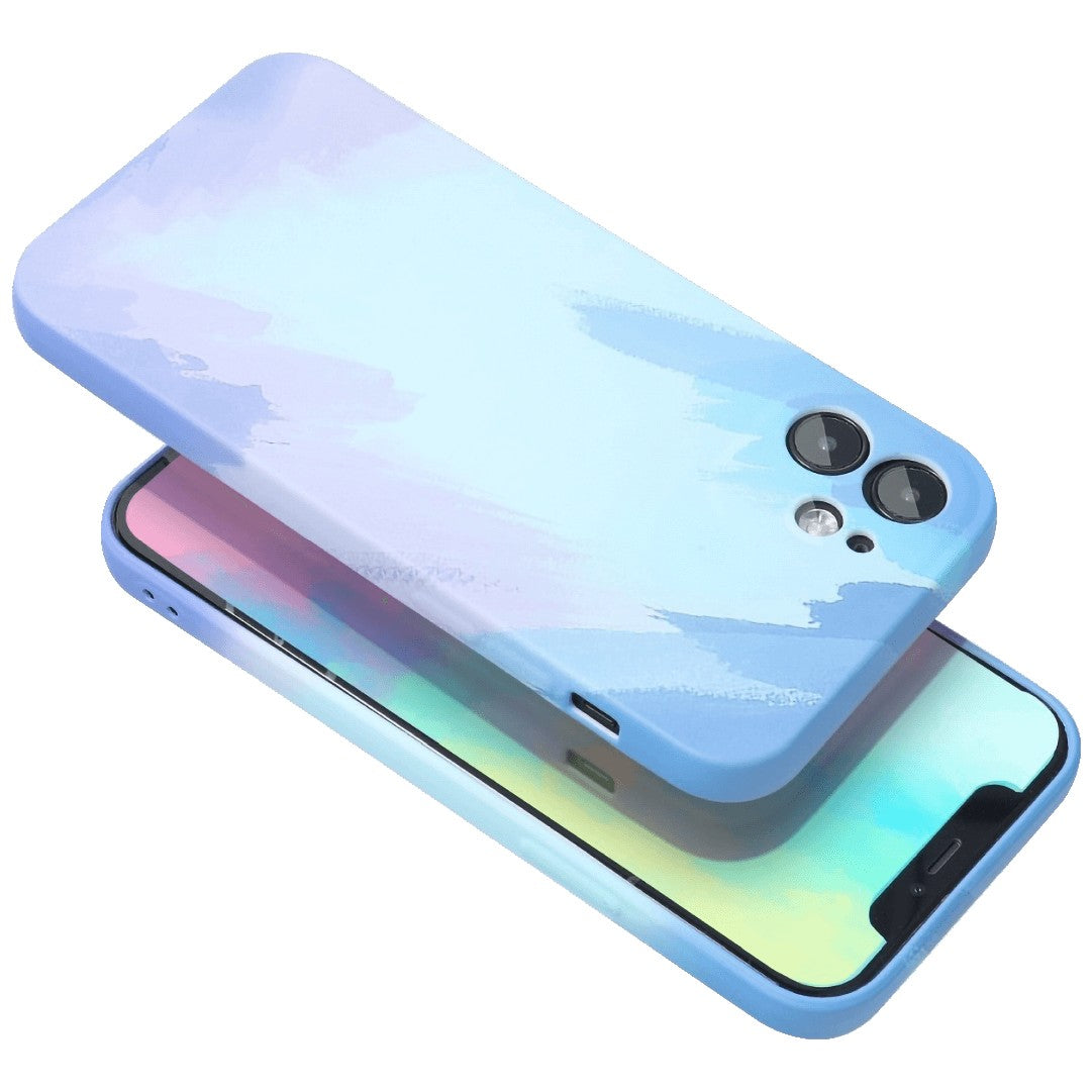 Husa protectie compatibila cu Apple iPhone 12 Pro Tpu Ombre, Albastru/Bleu/Mov