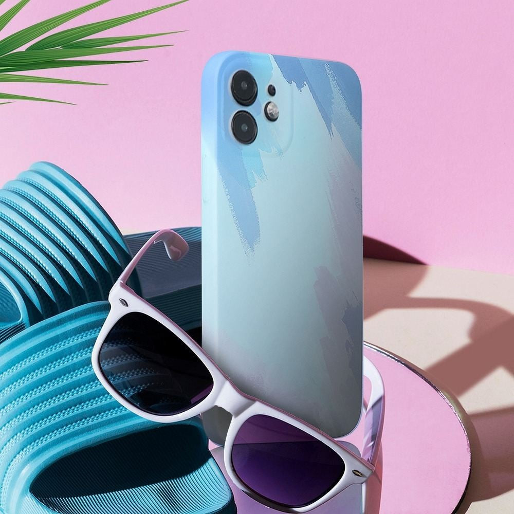 Husa protectie compatibila cu Apple iPhone 12 Pro Tpu Ombre, Albastru/Bleu/Mov