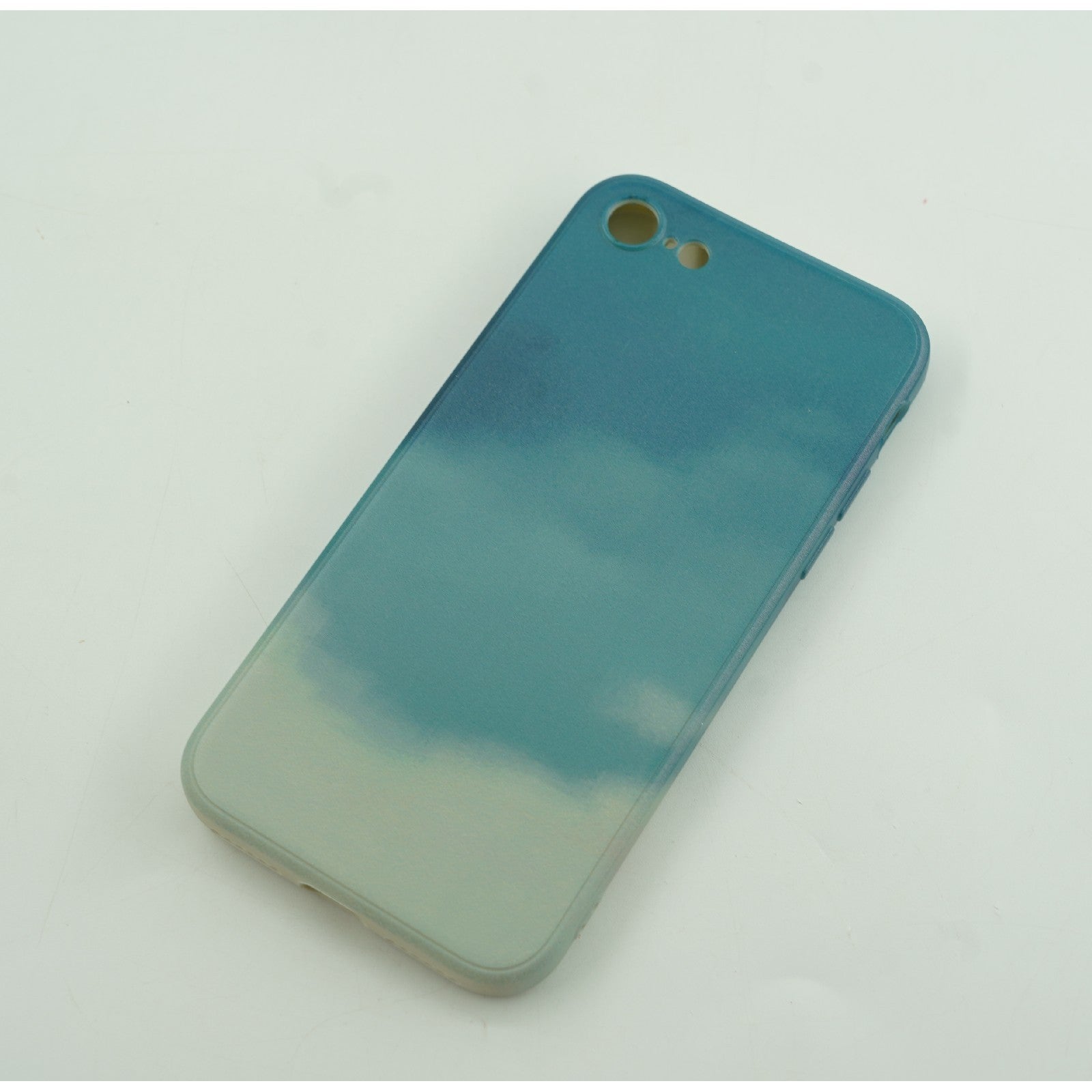 Husa protectie compatibila cu Apple iPhone 12 Tpu Ombre, Verde/Alb