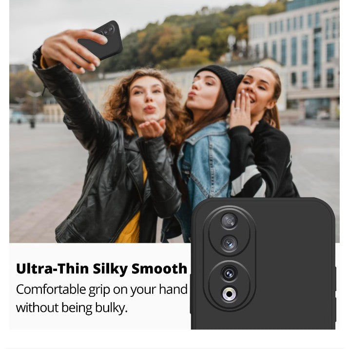 Husa Protectie, compatibila cu Honor 90 Lite/X50i, TPU Carbon, Negru