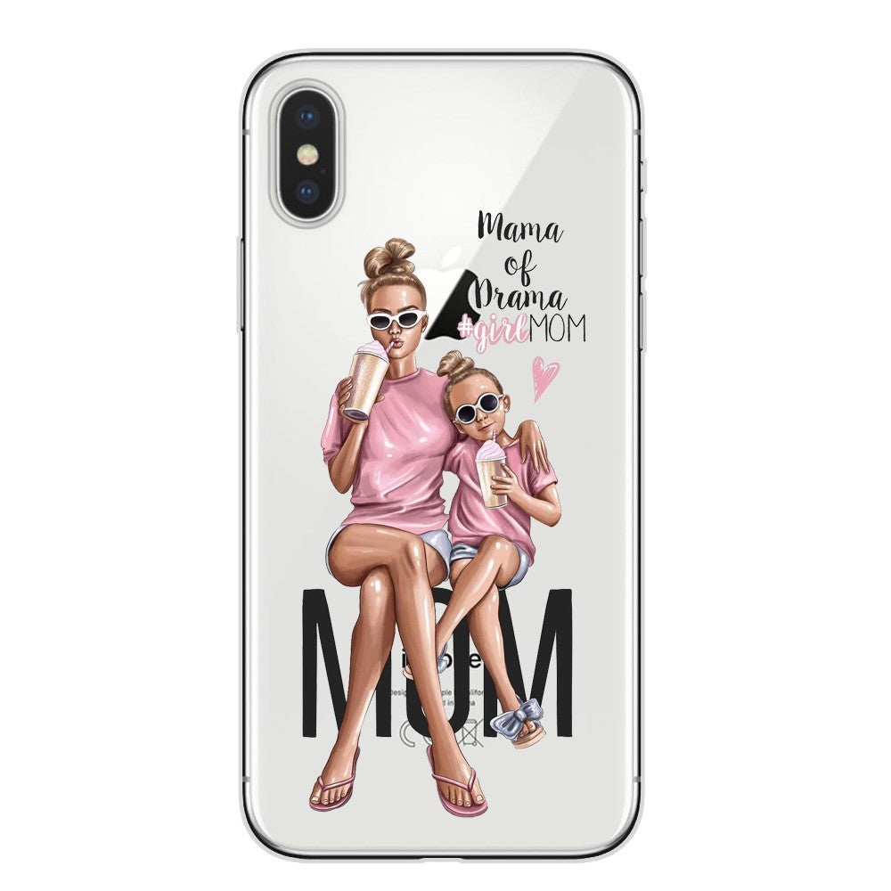 Husa protectie compatibila cu Huawei Nova 9 Glass print Mama of Drama Multicolor