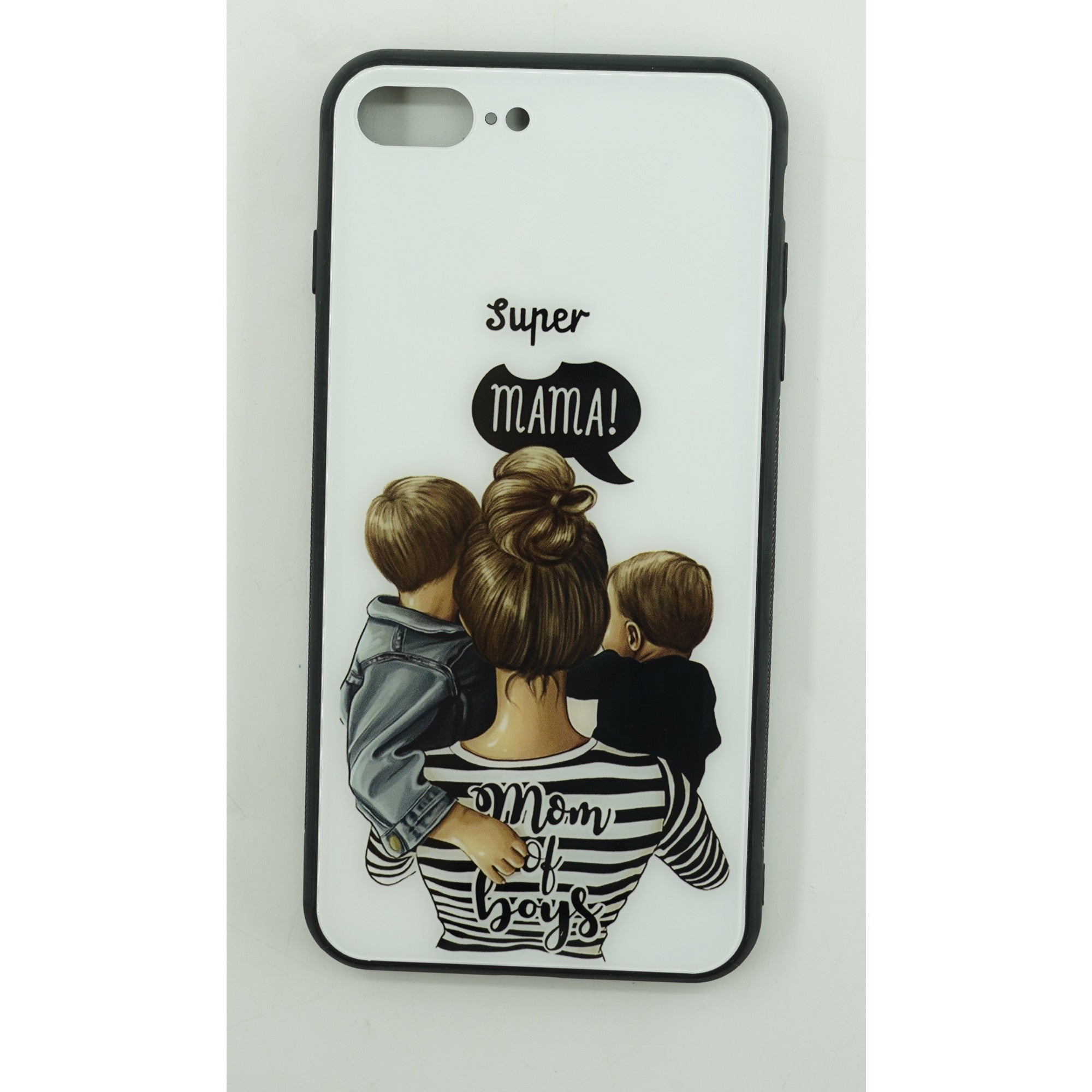 Husa protectie compatibila cu Huawei Nova 9 Glass print Super Mom Multicolor