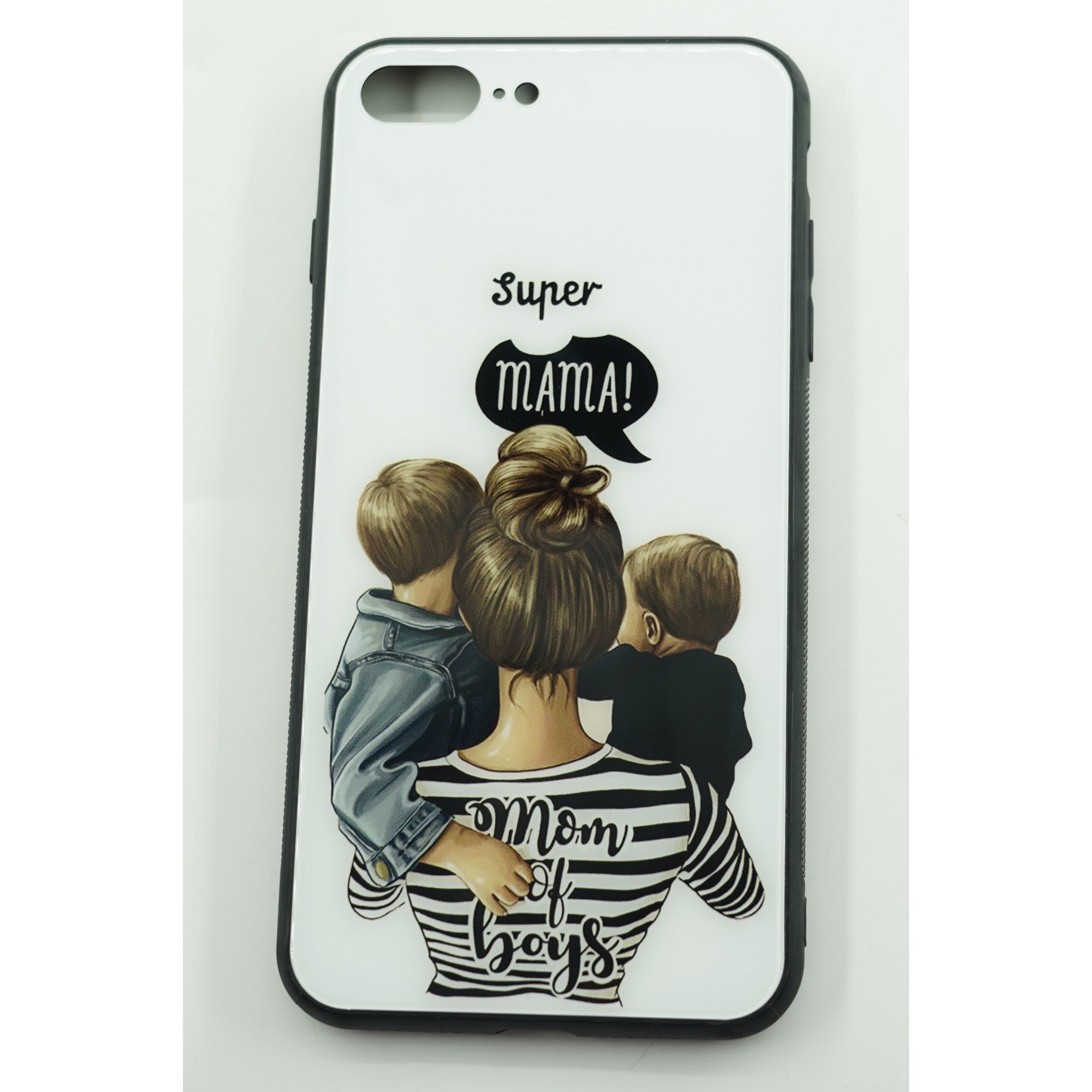 Husa protectie compatibila cu Huawei Nova 9 Glass print Super Mom Multicolor