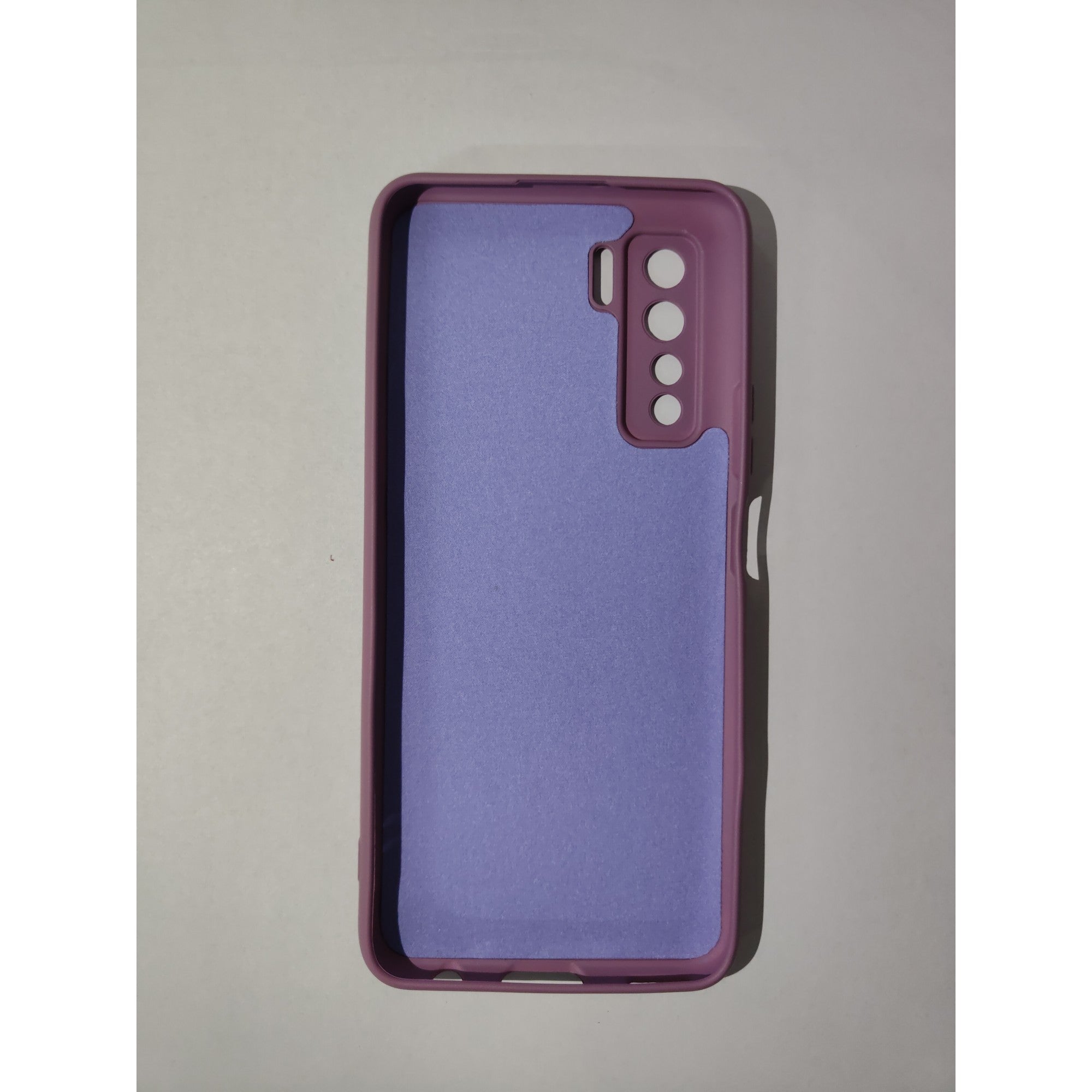 Husa protectie compatibila cu Huawei P40 Lite 5G Liquid Silicone Case Mov