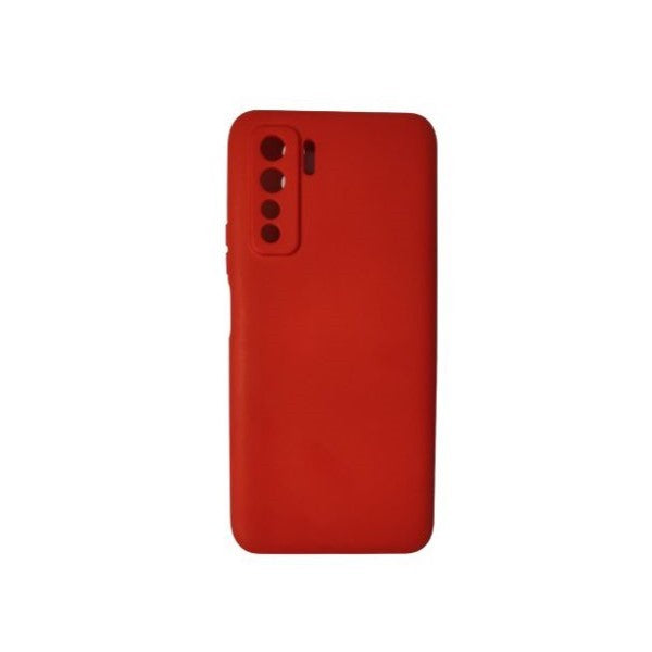 Husa protectie Flippy compatibila cu Huawei P40 Lite 5G Liquid Silicone Case Rosu