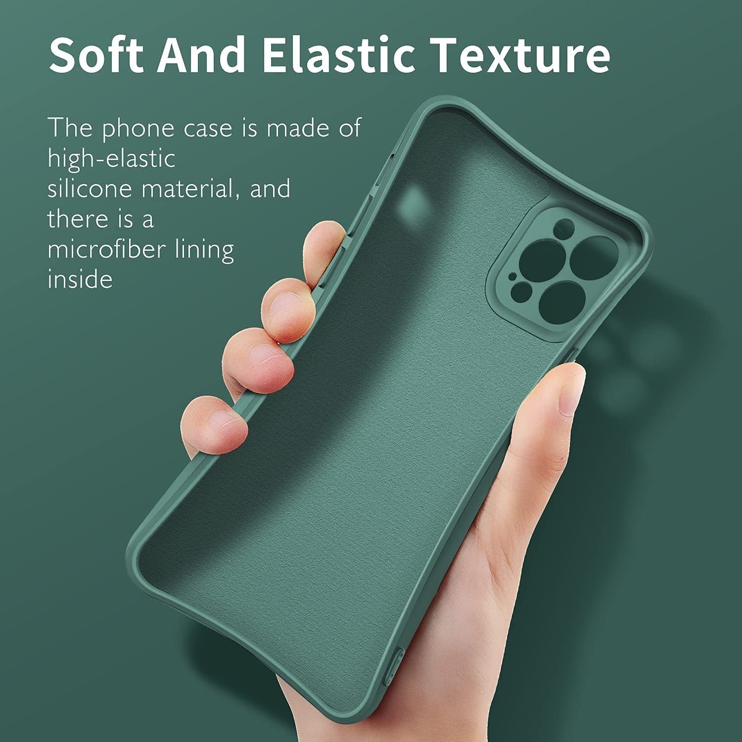 Husa protectie compatibila cu Huawei P40 Lite E Liquid Silicone Ring cu suport rotativ Verde