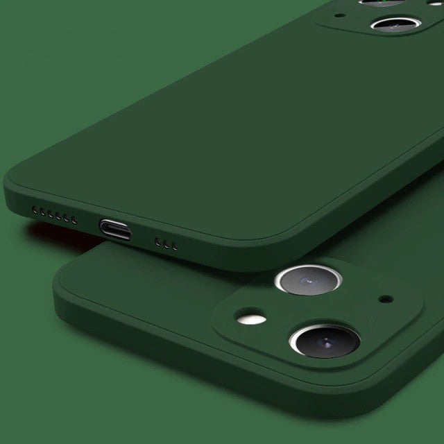 Husa protectie, compatibila cu Huawei P40 lite Liquid Silicone Verde