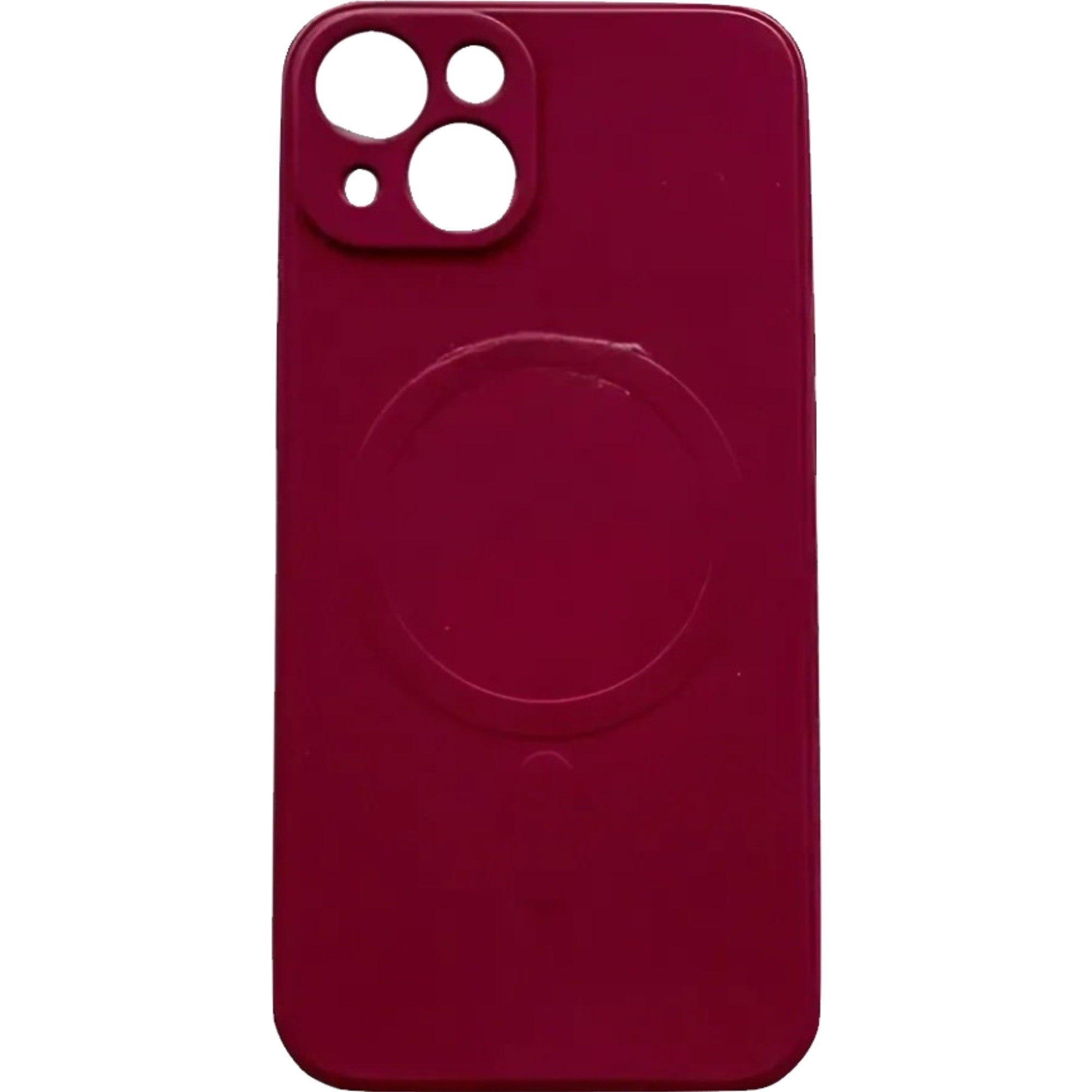 Husa protectie compatibila cu iPhone 11 (6.1), Liquid MagSafe, ring-shaped, magnetica, Visiniu