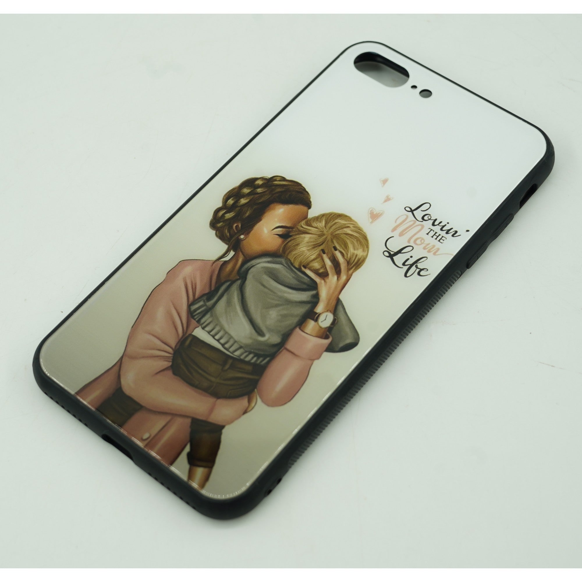Husa protectie, Flippy, compatibila cu Samsung A52 Glass print Lovin the Mom Multicolor