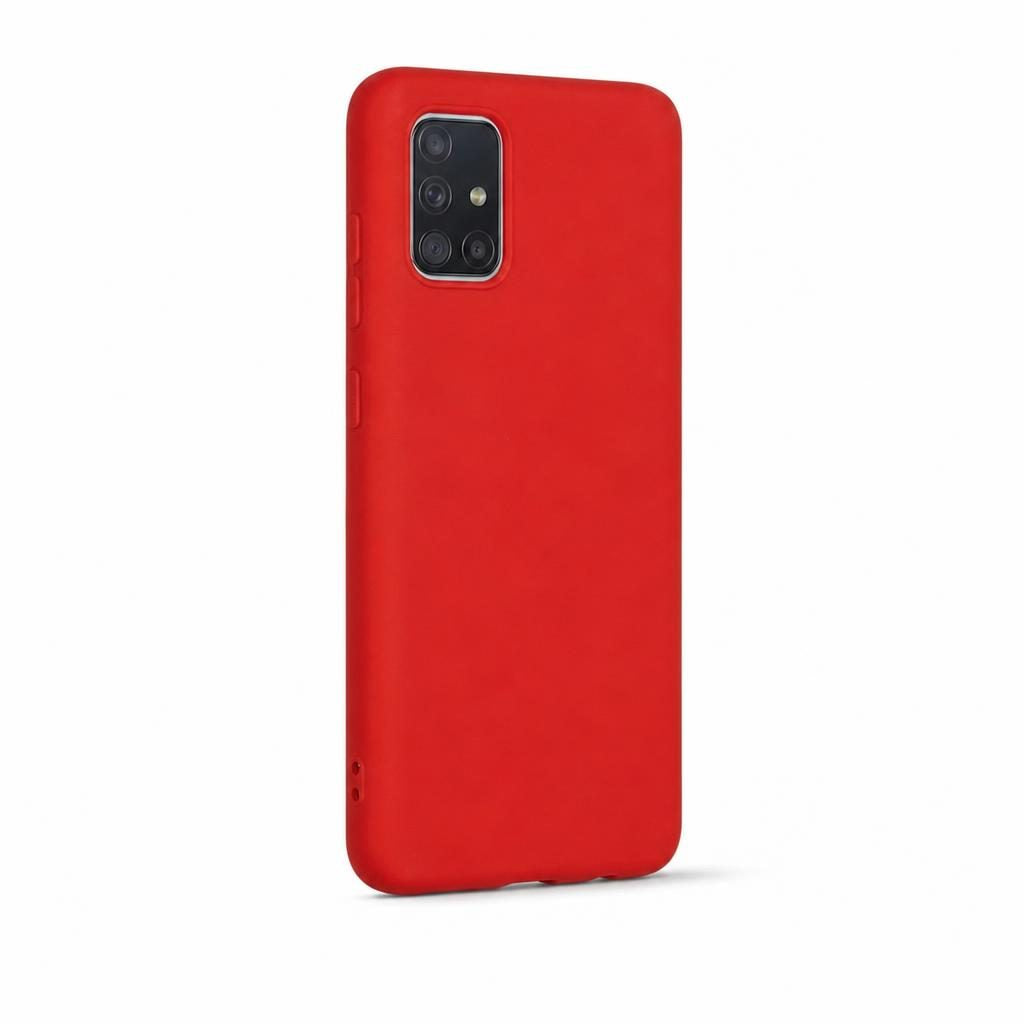 Husa protectie compatibila cu Samsung Galaxy A51 4G Liquid Silicone Case Rosu