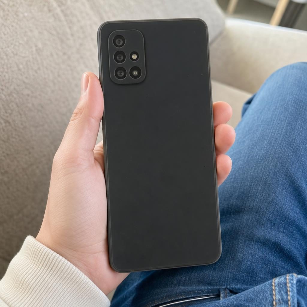 Husa protectie compatibila cu Samsung Galaxy A71 Matte Tpu Negru