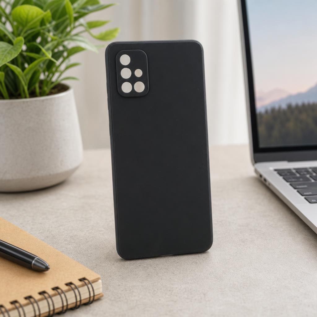 Husa protectie compatibila cu Samsung Galaxy A71 Matte Tpu Negru