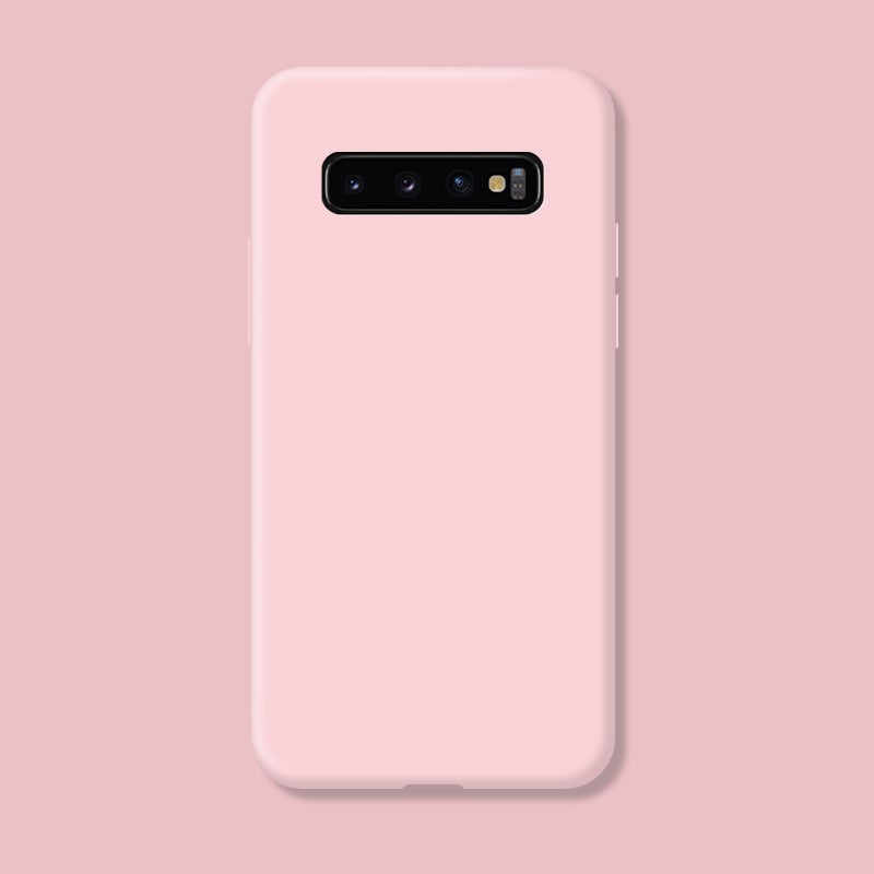 Husa protectie Flippy compatibila cu Samsung Galaxy S10 E Liquid Silicone Case Roz