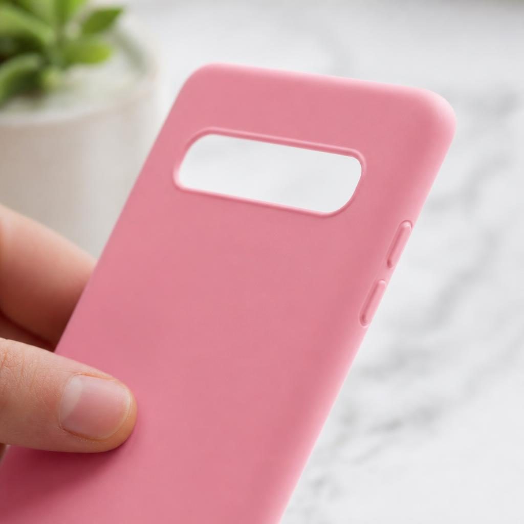 Husa protectie compatibila cu Samsung Galaxy S10 Plus Matte Tpu Roz