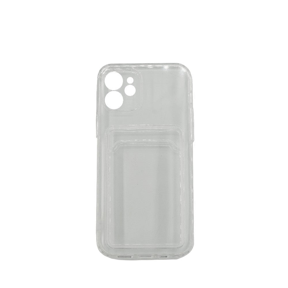 Husa protectie cu suport card compatibila cu Apple iPhone 11 Pro Transparent