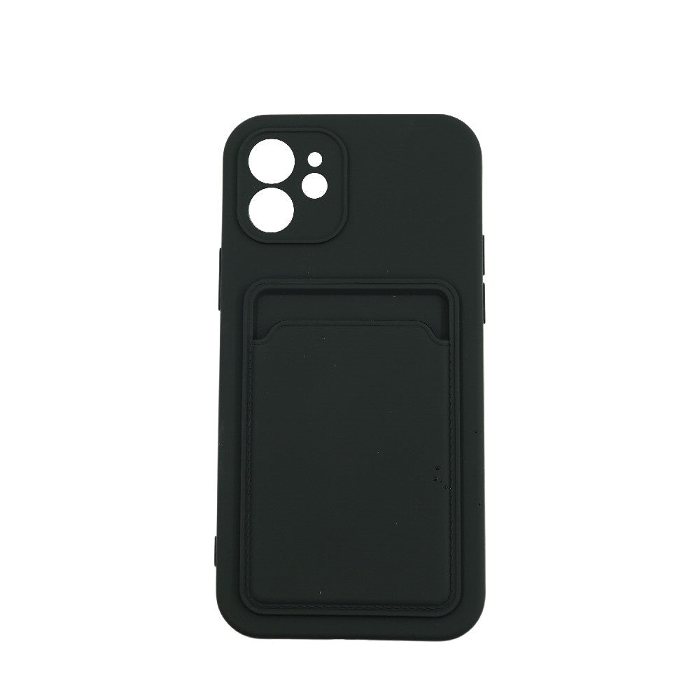 Husa protectie cu suport card compatibila cu Samsung Galaxy A52 Negru