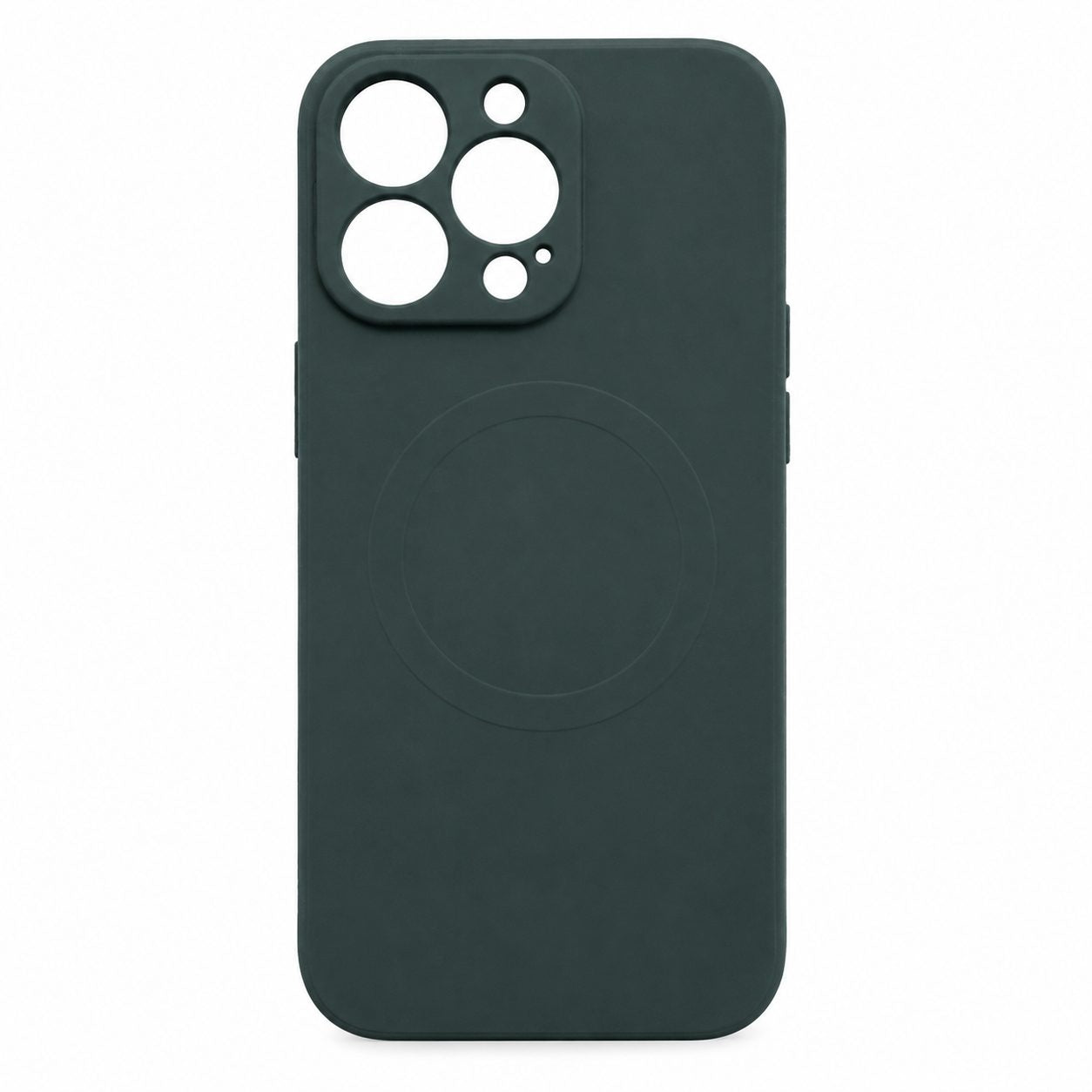 Husa Protectie, Husa de Protectie Compatibila cu iPhone 13 Pro, Liquid MagSafe, Ring-Shaped, Magnetica, Verde