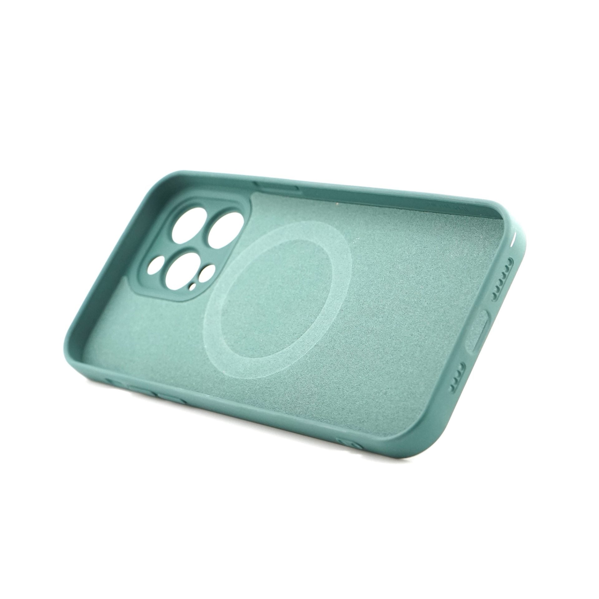 Husa Protectie, Husa de Protectie Compatibila cu iPhone 14 Pro Max, Liquid MagSafe, Ring-Shaped, Magnetica, Verde