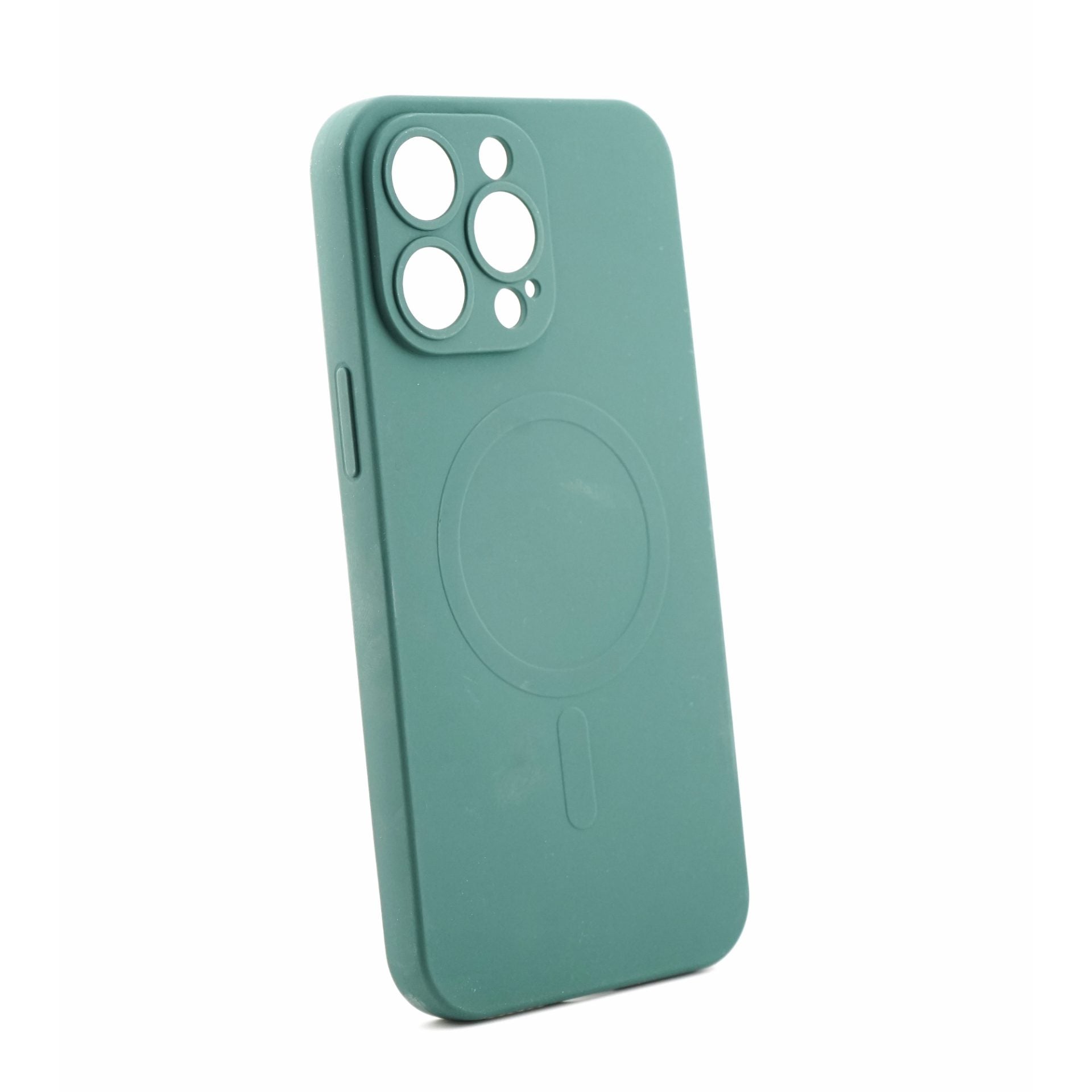 Husa Protectie, Husa de Protectie Compatibila cu iPhone 14 Pro Max, Liquid MagSafe, Ring-Shaped, Magnetica, Verde