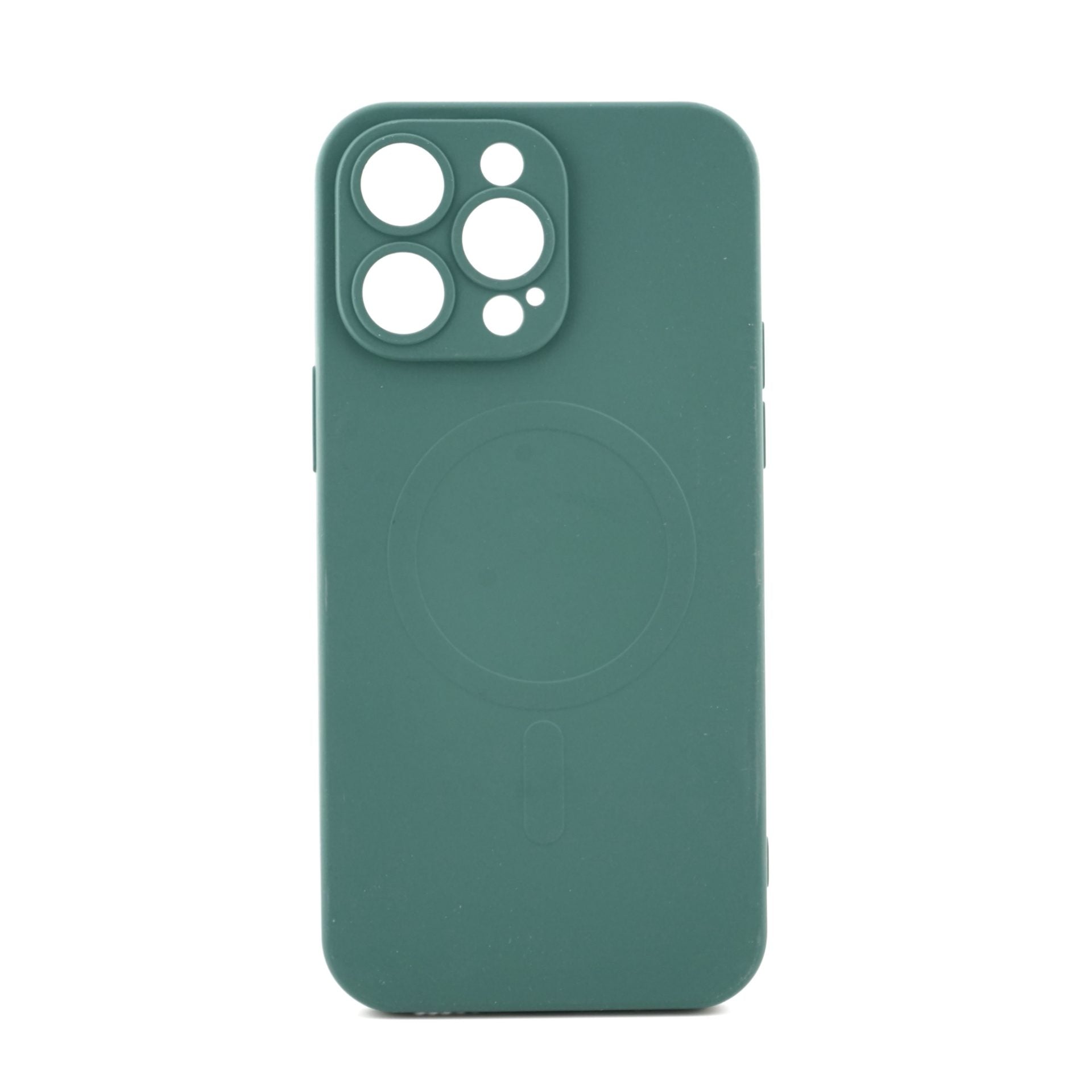 Husa Protectie, Husa de Protectie Compatibila cu iPhone 14 Pro Max, Liquid MagSafe, Ring-Shaped, Magnetica, Verde