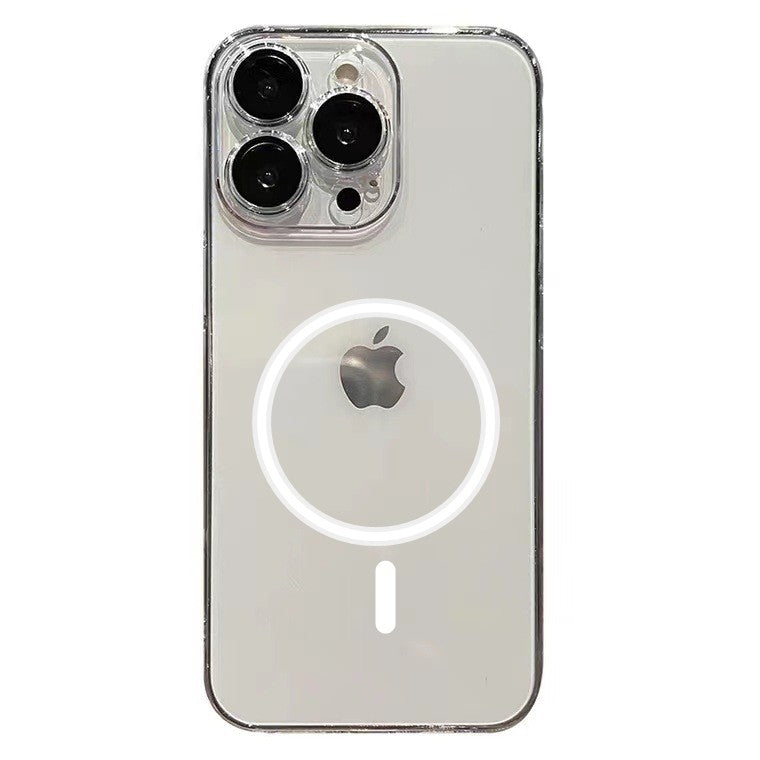 Husa protectie Flippy pentru Apple iPhone 13 Pro Max, MagSafe Silicone, Protectie si folie camera inclusa, protectie camera, Transparent
