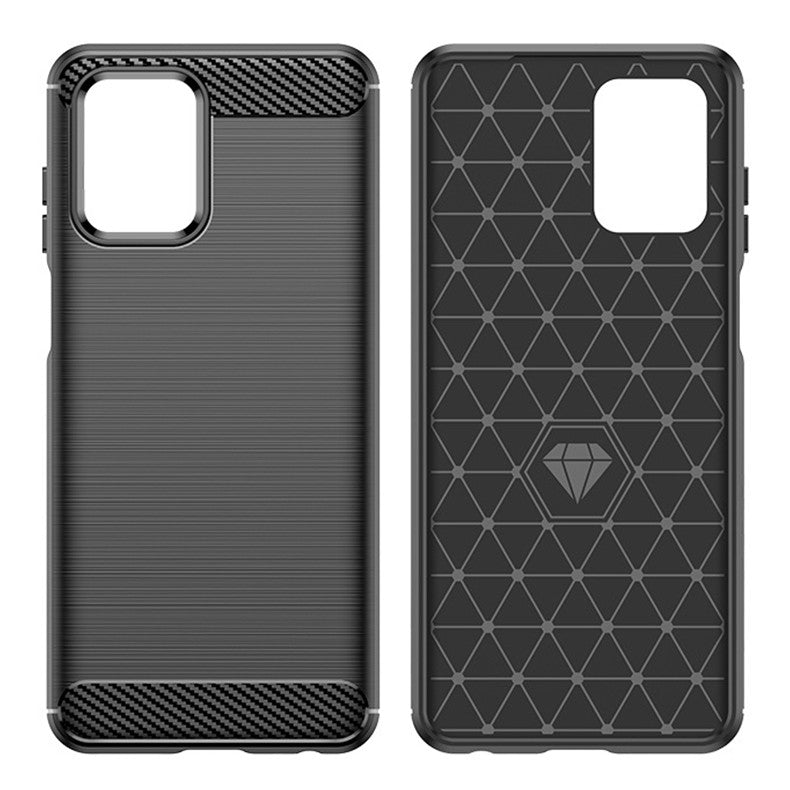 Husa de Protectie pentru Motorola Moto G13 / G23, Protectie 360, din TPU cu element de Carbon, Anti Alunecare, 1.8 mm, Negru