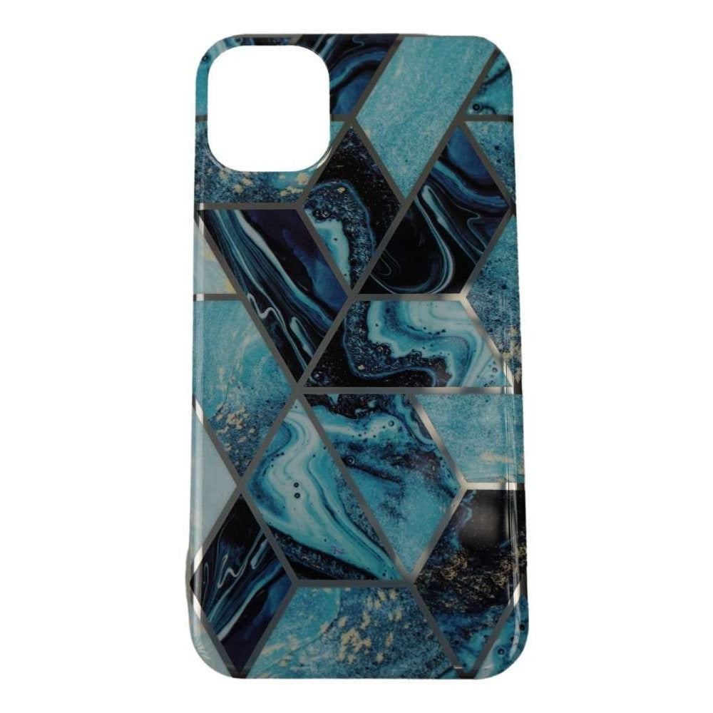 Husa protectie pentru Apple iPhone 7/8/SE 2020 Soft IMD TPU Marble Geometric Albastru