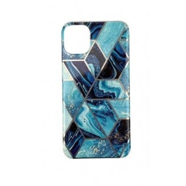 Husa protectie pentru Apple iPhone 7/8/SE 2020 Soft IMD TPU Marble Geometric Albastru