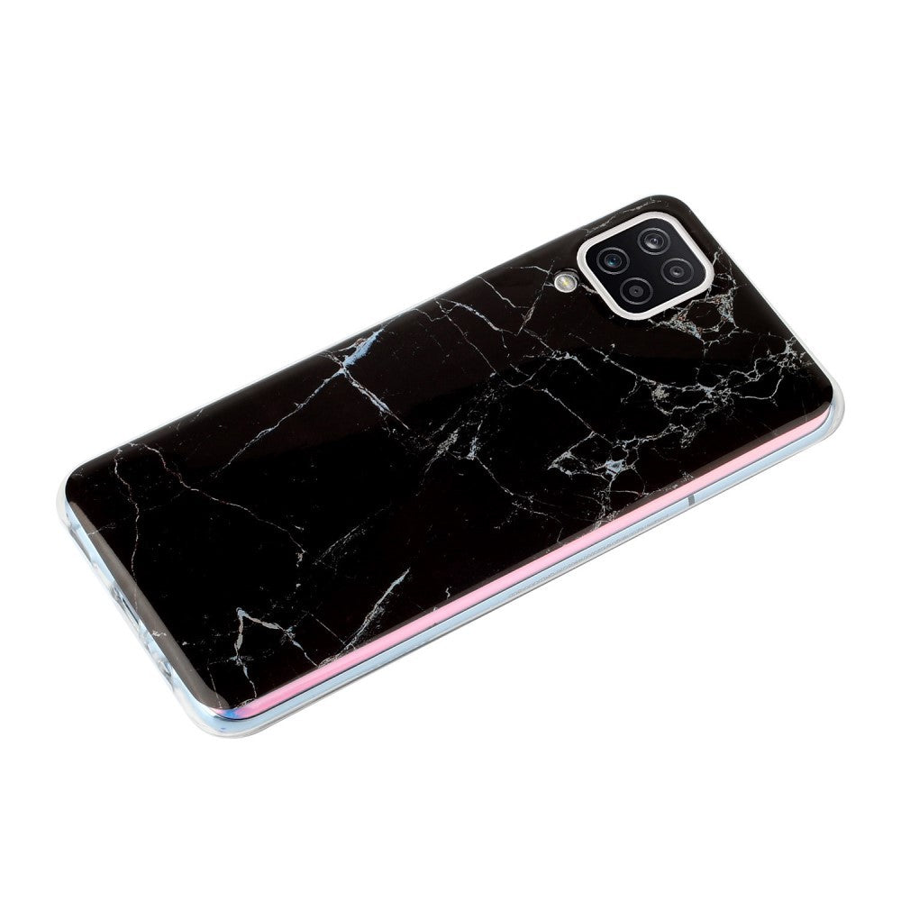 Husa protectie pentru Apple iPhone 7/8/SE 2020 Soft IMD TPU Marble Negru cu Suport inclus