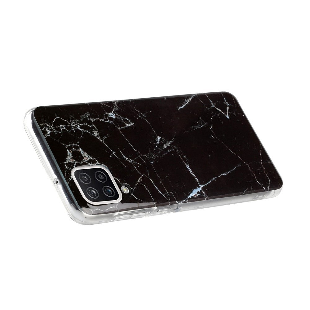 Husa protectie pentru Apple iPhone X/XS Soft IMD TPU Marble Negru cu Suport inclus
